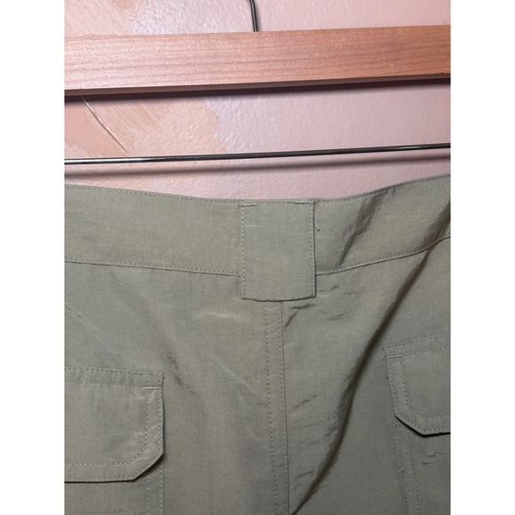 World Wide Sportsman Mens Cargo Shorts 34 Olive Green Nylon Utility Gorpcore - Picture 6 of 11